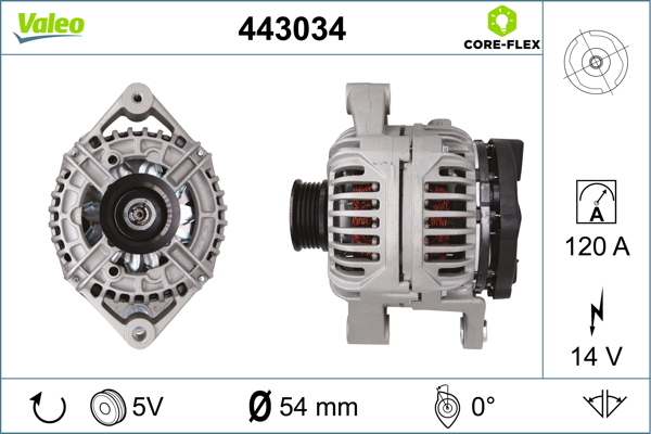 Valeo Alternator/Dynamo 443034