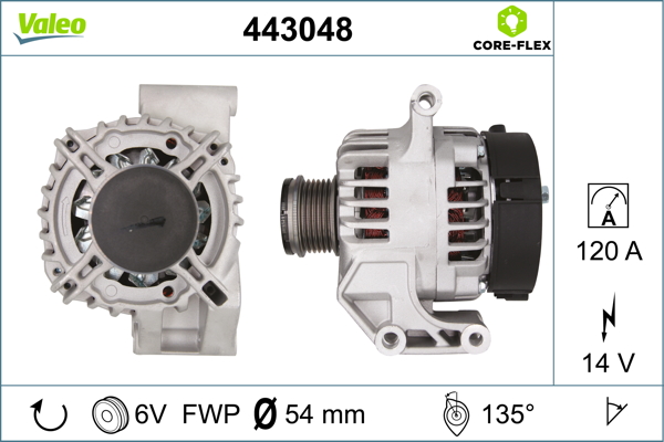 Valeo Alternator/Dynamo 443048