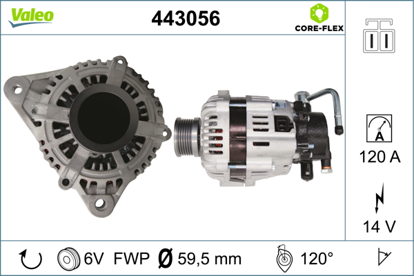 Valeo Alternator/Dynamo 443056