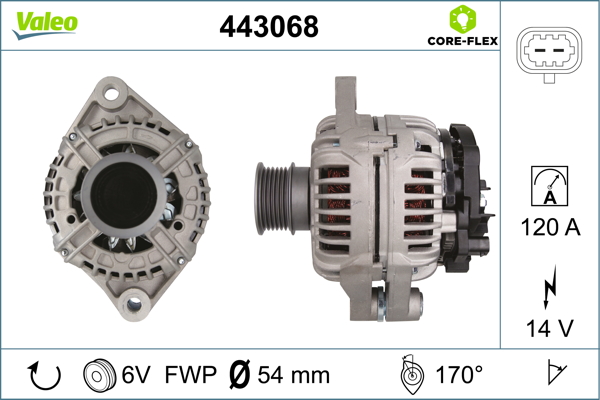 Valeo Alternator/Dynamo 443068