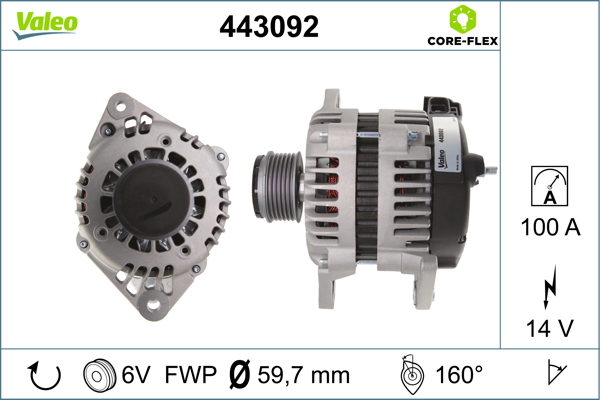 Valeo Alternator/Dynamo 443092