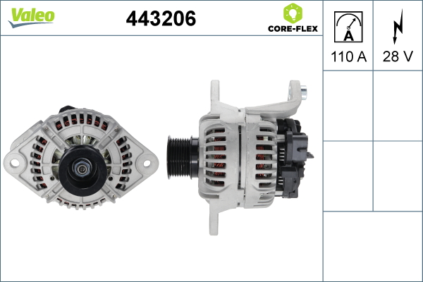 Alternator/Dynamo Valeo 443206