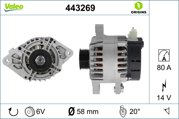 Valeo Alternator/Dynamo 443269