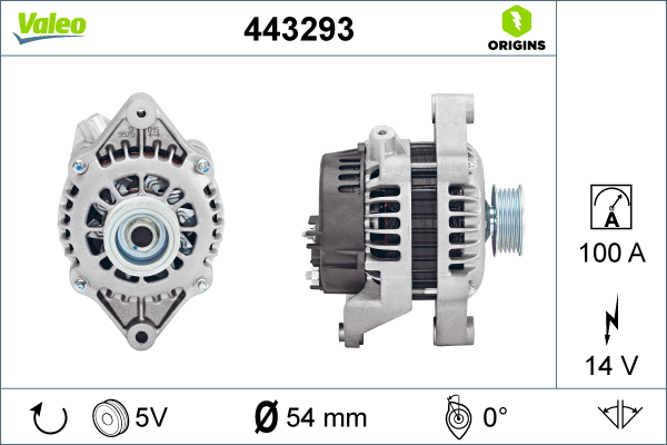 Alternator/Dynamo Valeo 443293