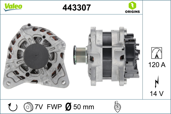 Valeo Alternator/Dynamo 443307