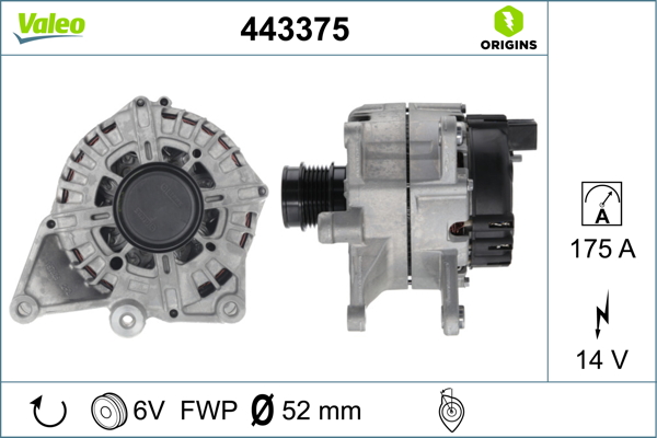 Valeo Alternator/Dynamo 443375