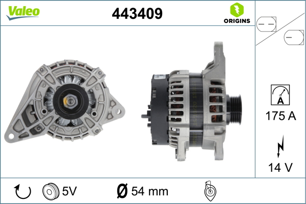 Valeo Alternator/Dynamo 443409