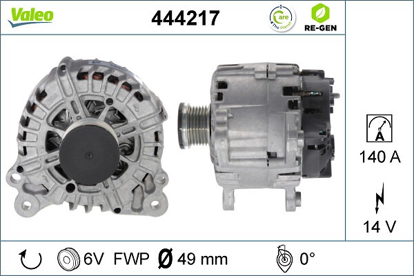 Valeo Alternator/Dynamo 444217