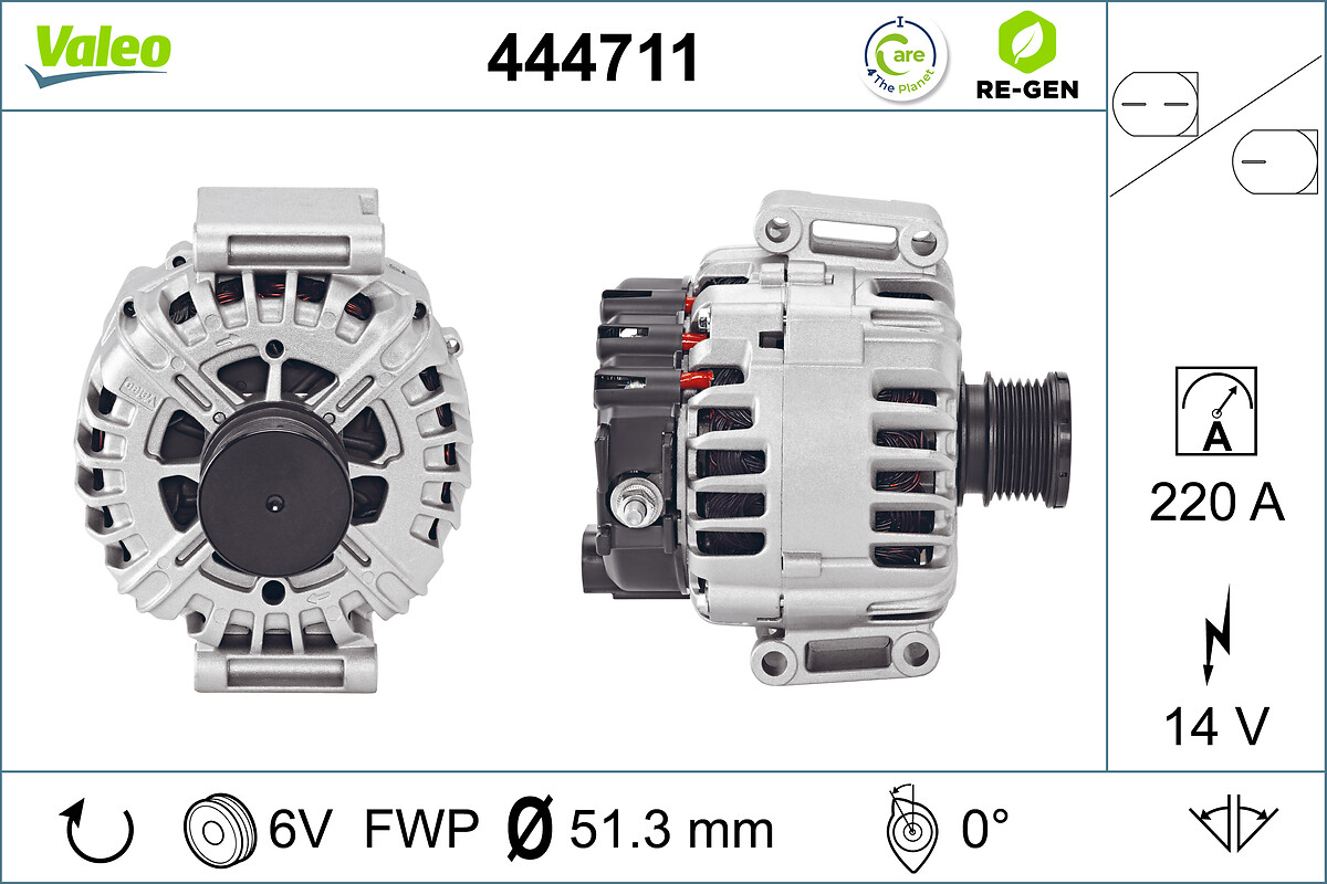 Alternator/Dynamo Valeo 444711
