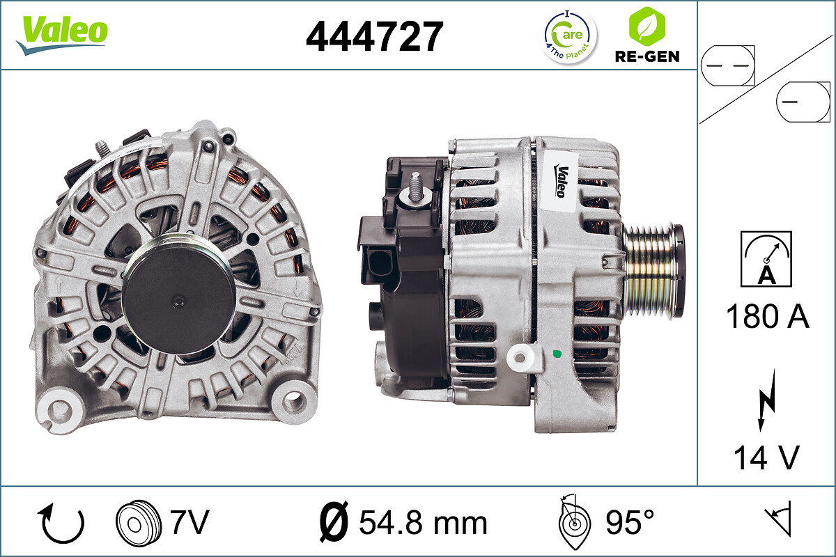 Valeo Alternator/Dynamo 444727