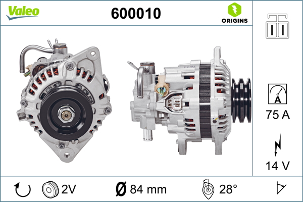 Alternator/Dynamo Valeo 600010