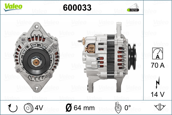 Valeo Alternator/Dynamo 600033