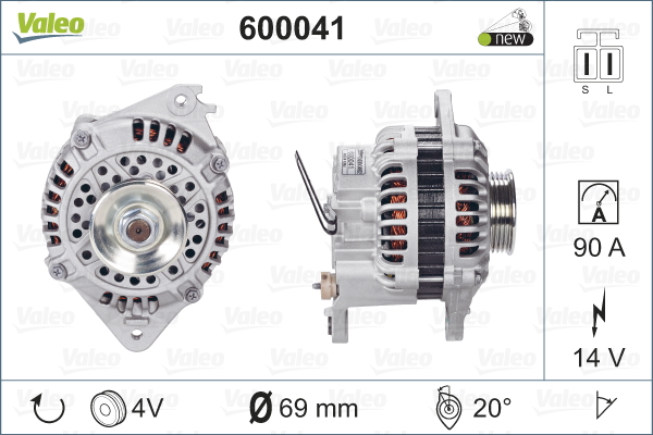 Alternator/Dynamo Valeo 600041