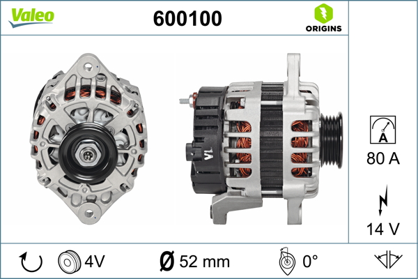 Valeo Alternator/Dynamo 600100