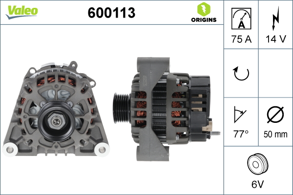 Valeo Alternator/Dynamo 600113