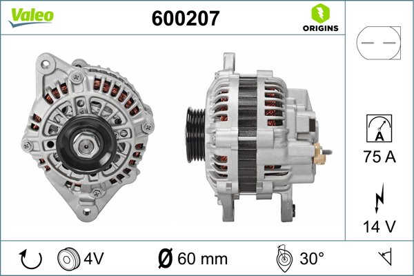 Valeo Alternator/Dynamo 600207