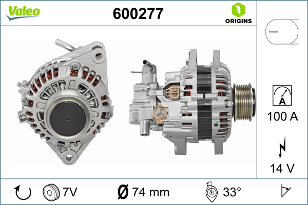 Valeo Alternator/Dynamo 600277
