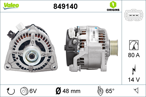 Alternator/Dynamo Valeo 849140
