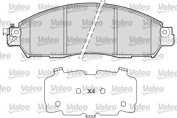 Remblokset Valeo 601680