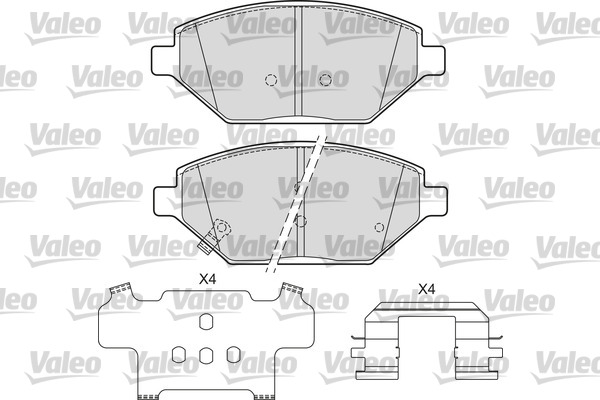 Remblokset Valeo 601686