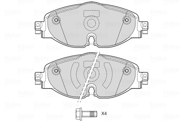 Remblokset Valeo 601702