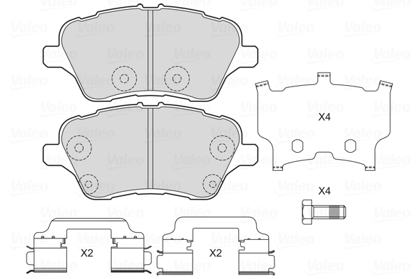 Remblokset Valeo 601703