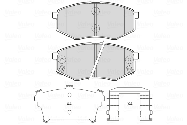 Remblokset Valeo 601715