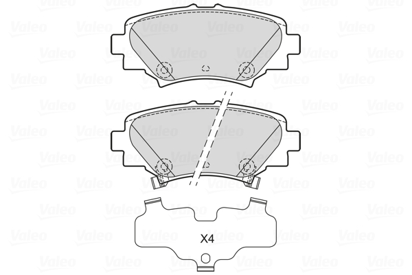 Remblokset Valeo 601736