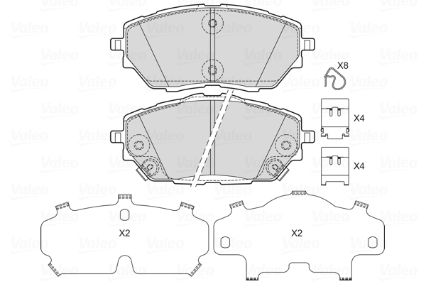 Remblokset Valeo 601750