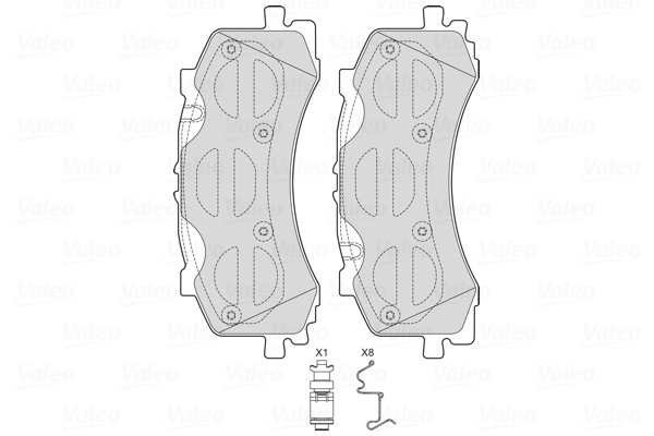 Remblokset Valeo 601754