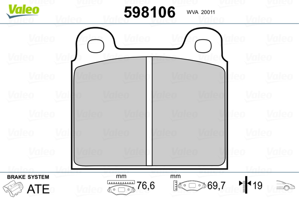 Valeo Remblokset 598106