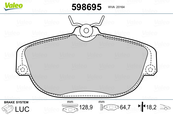 Valeo Remblokset 598695