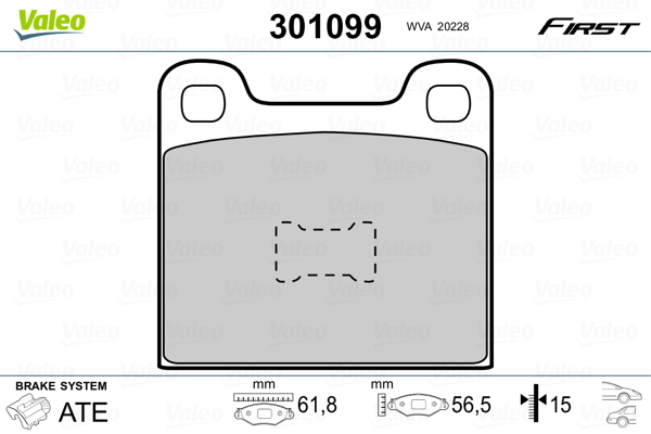 Remblokset Valeo 301099