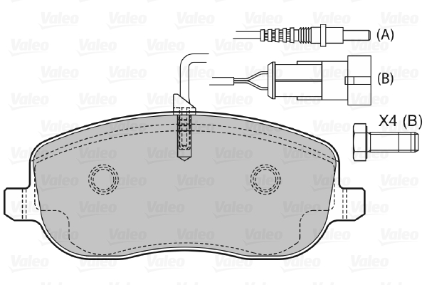 Valeo Remblokset 598793
