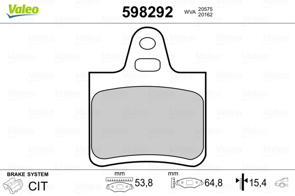 Valeo Remblokset 598292