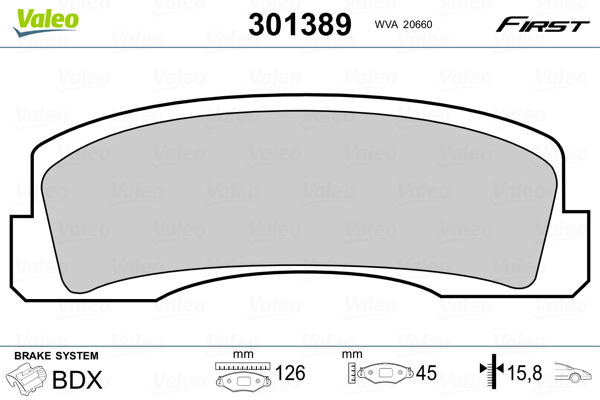 Valeo Remblokset 301389