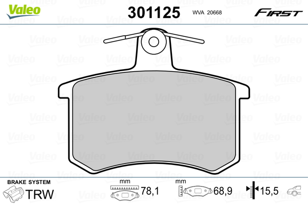 Valeo Remblokset 301125