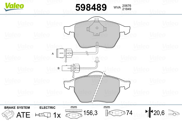 Valeo Remblokset 598489