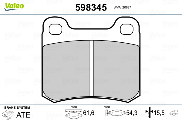 Valeo Remblokset 598345