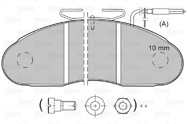 Valeo Remblokset 598001