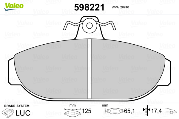 Valeo Remblokset 598221