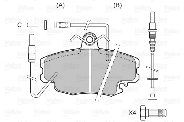 Valeo Remblokset 598002