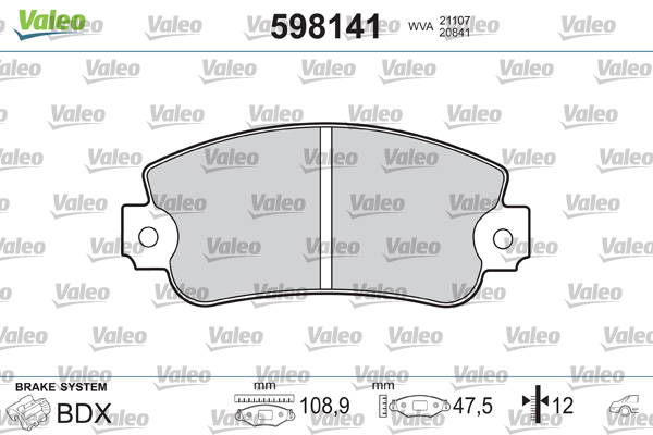 Valeo Remblokset 598141