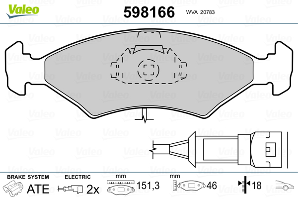 Valeo Remblokset 598166