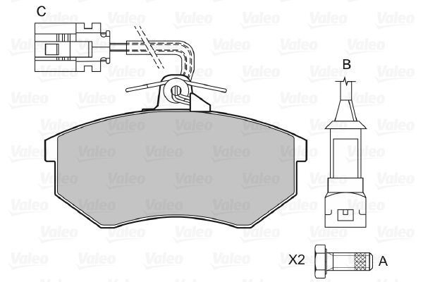 Valeo Remblokset 598017