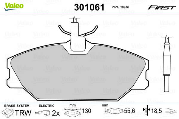 Valeo Remblokset 301061