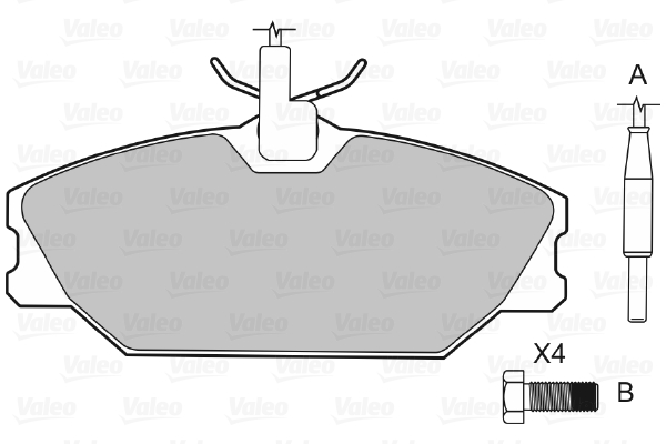 Valeo Remblokset 598061