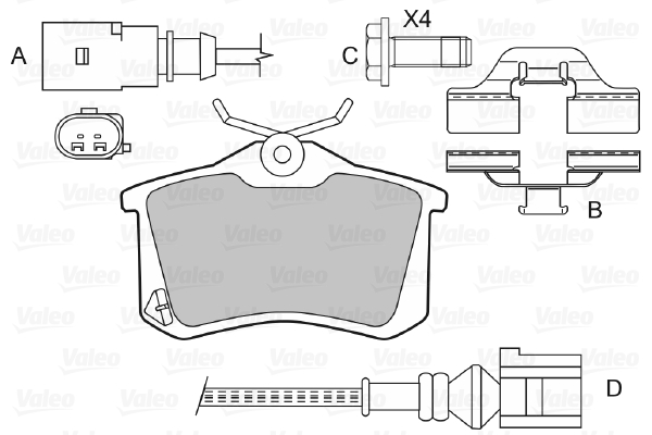 Valeo Remblokset 598474