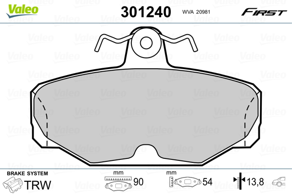 Valeo Remblokset 301240