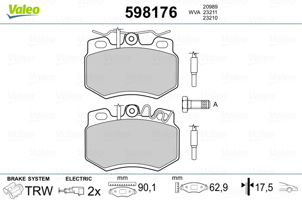 Valeo Remblokset 598176